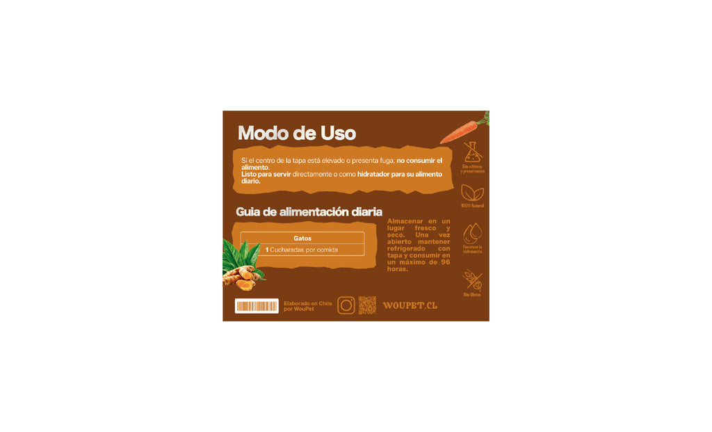 Salsa complementaria natural en botella para gatos 250 g