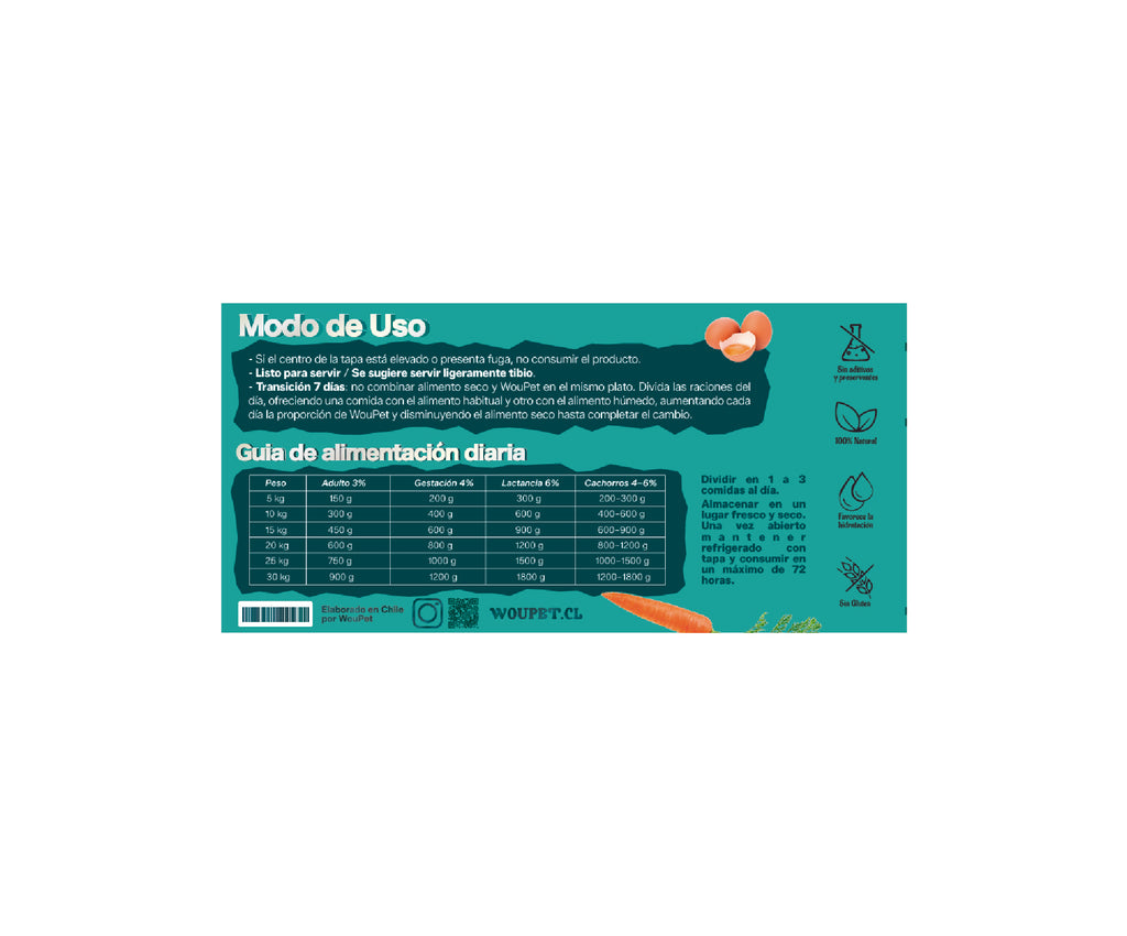 Alimento completo vacuno natural para perros 200 g