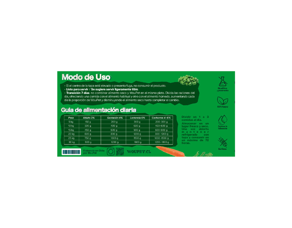 Alimento completo cerdo natural para perros 200 g
