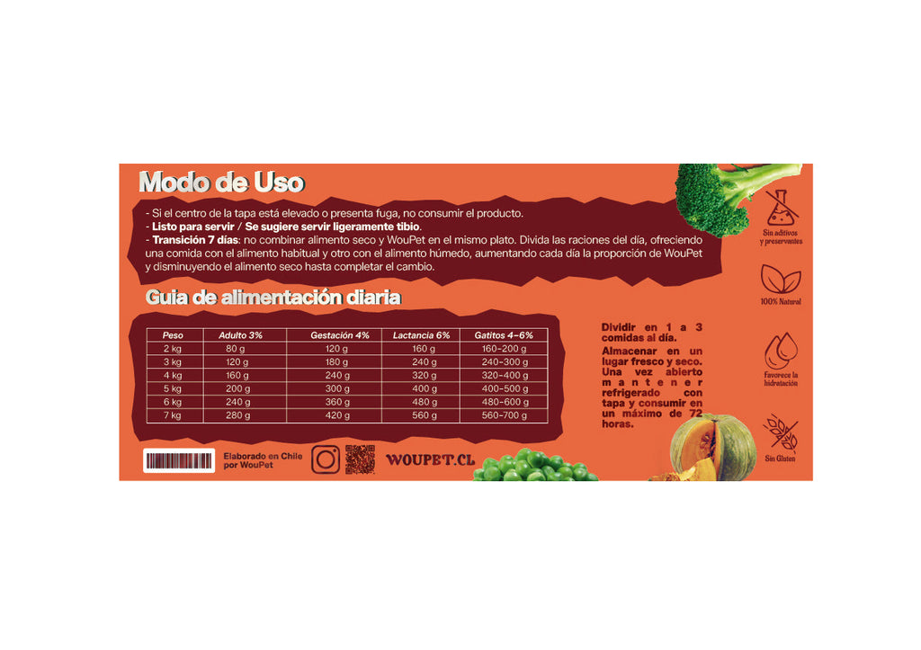Alimento completo pollo natural para gatos 200 g
