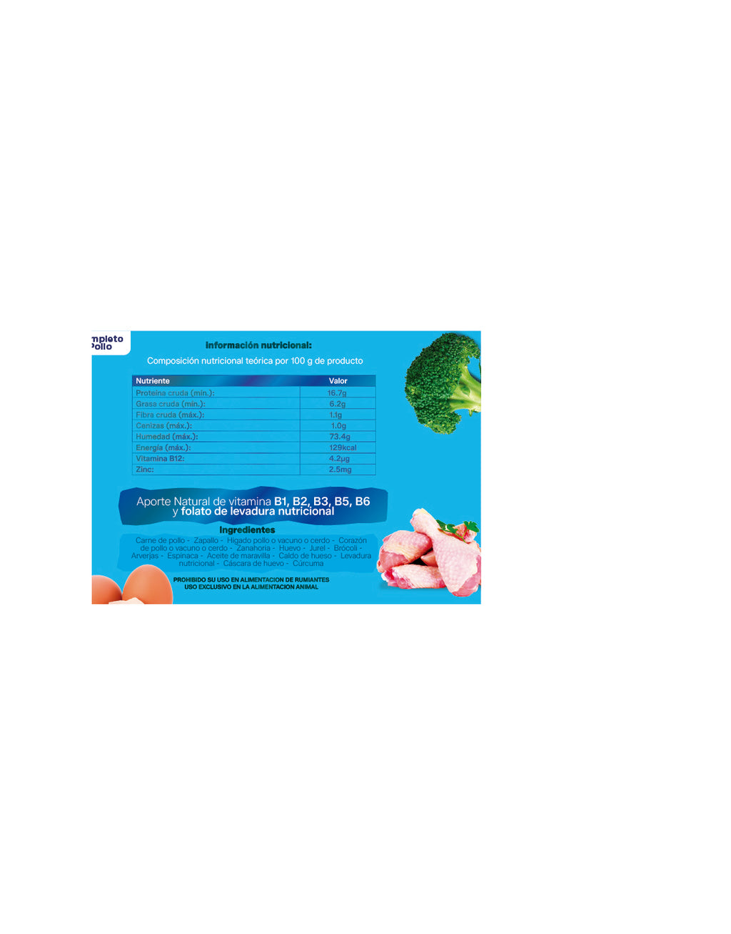 Alimento completo pollo natural para perros 200 g